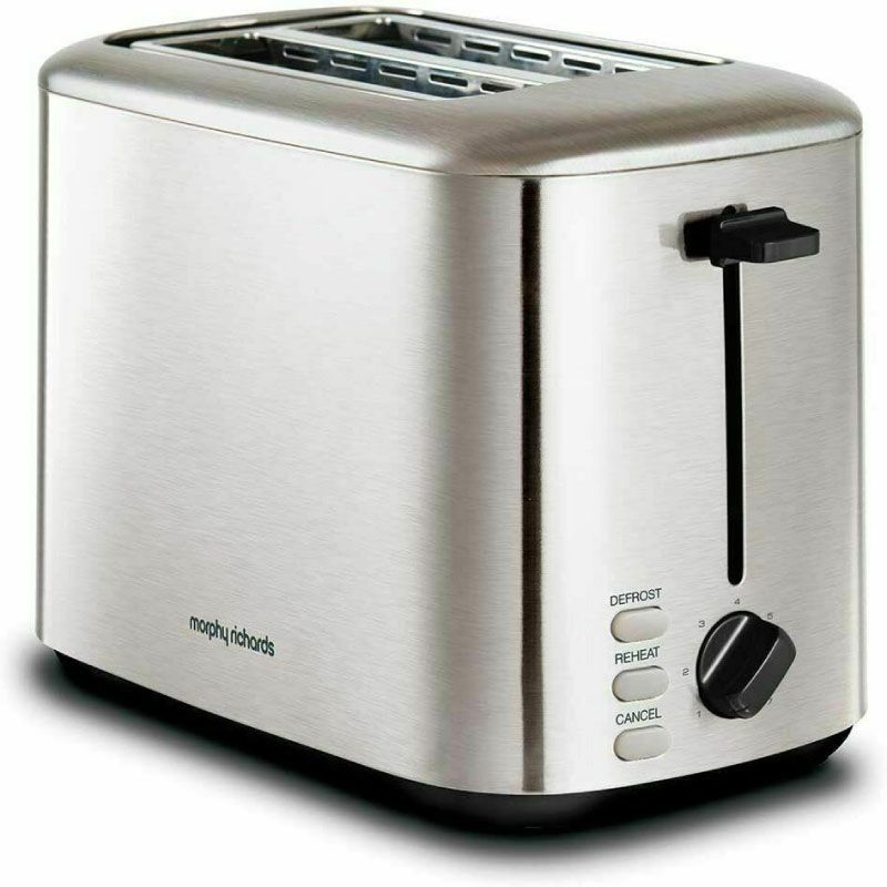 Morphy richards 220067 equip 2 slice toaster 800w brushed stainless steel-null