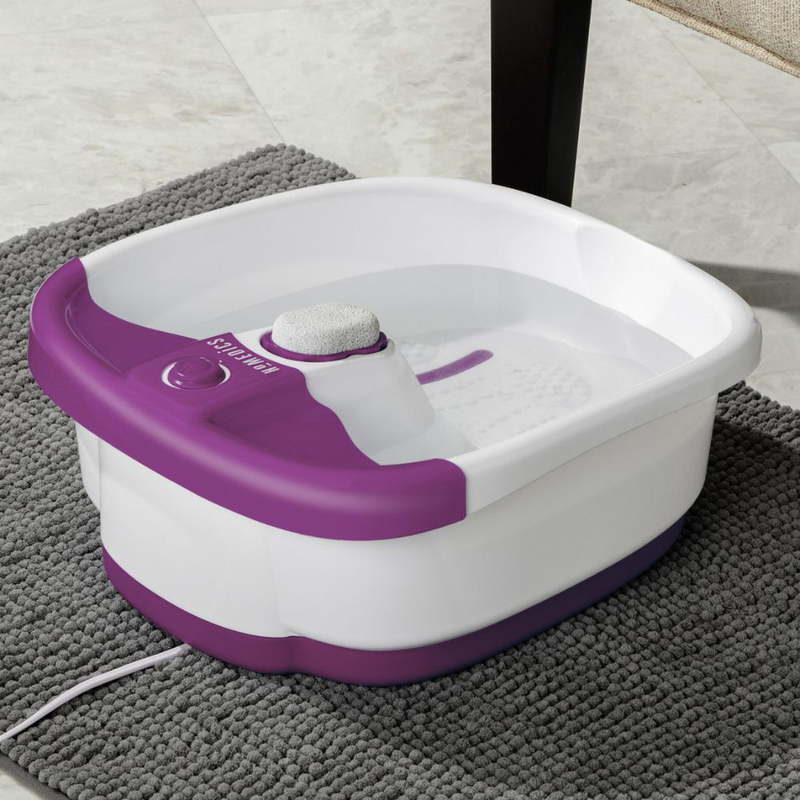Homedics bubble mate foot spa συσκευή για ποδόλουτρο με μασάζ, πέτρα αφαίρεσης κάλων & προστατευτικό αντιεκτόξευσης νερού fb-55pb, , medium-null