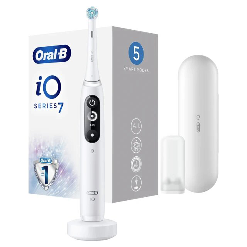 Oral-b iq7 magnetic white alabast, , medium image number null