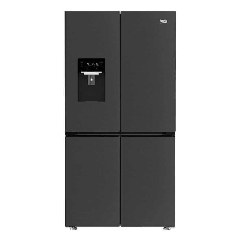 Beko &psi;&upsilon;&gamma;&epsilon;ί&omicron; 4 &pi;&omicron;&rho;&tau;ώ&nu; 565l no-frost &mu;&epsilon; rapid cooling & freezing gn1426240zdxbrn dark inox, , medium-null