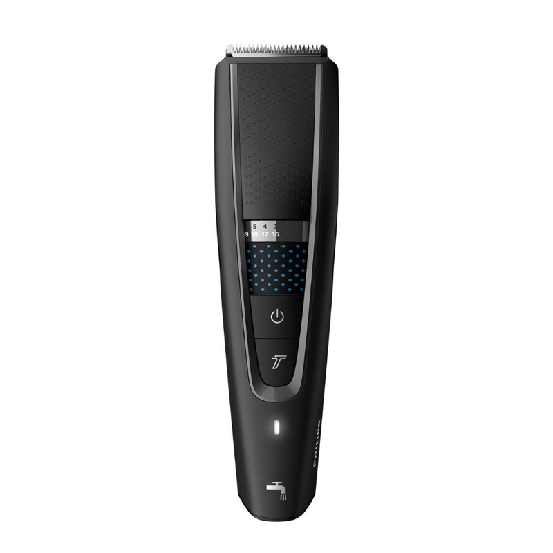 Product image: Philips series 5000 σετ κουρευτική μηχανή πλενόμενη με τεχνολογία dualcut & trim-n-flow pro μαύρο hc5632/15, , medium-null