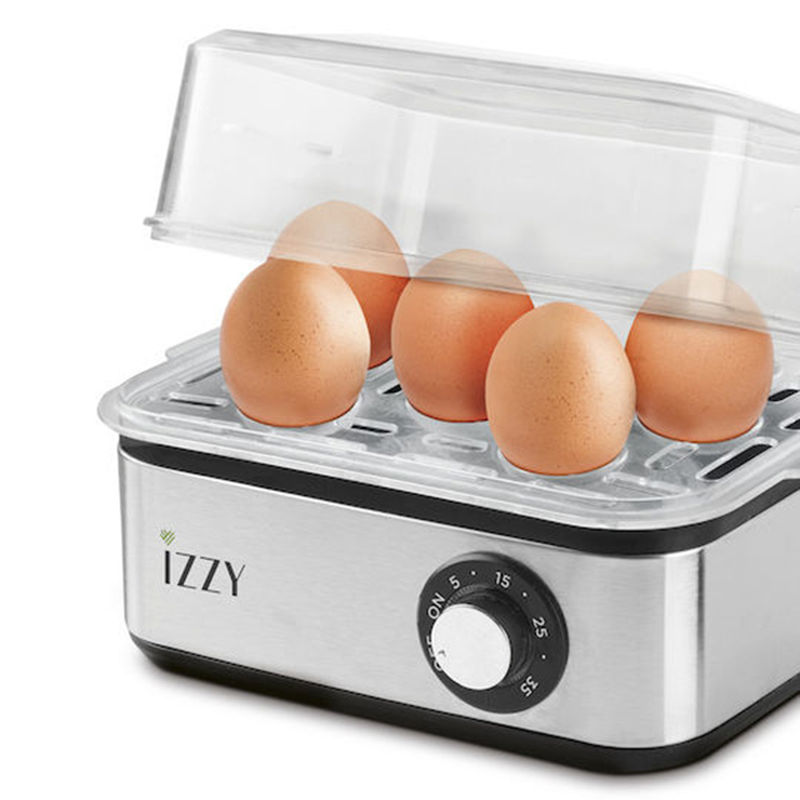Izzy 2223932 iz-8201 βραστήρας αυγών 8 θέσεων 600w ασημί, , medium image number null