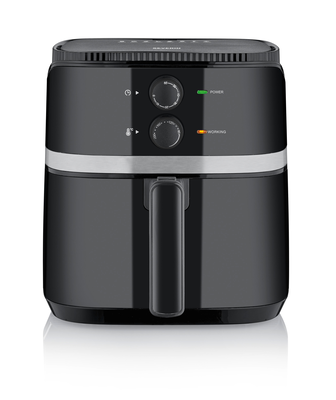 Severin Air fryer ceramic coating basket 4.3l black silver fr 2452, , medium