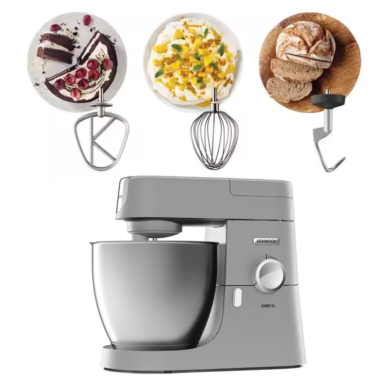 Product image: Kenwood chef xl κουζινομηχανή 1200w με ανοξείδωτο κάδο 6.7lt, , medium-null