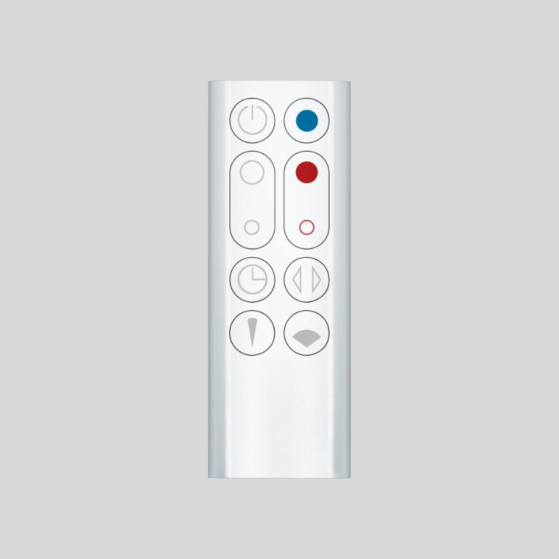 Dyson hot+cool™ jet focus am09 gan heater - white/silver, , medium image number null