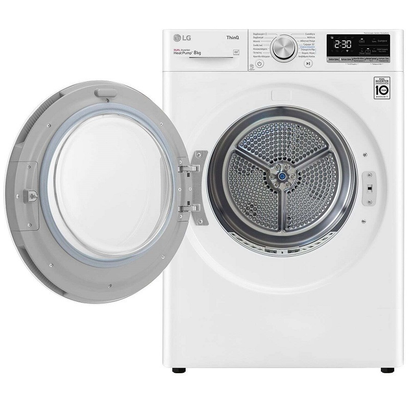 Lg rh80v9avhn tumble dryer 8kg a+++ with heat pump, , medium-null