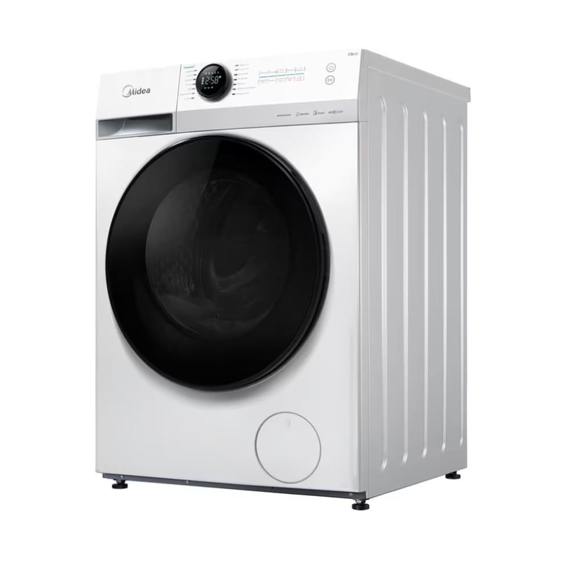Product image: Midea πλυντήριο ρούχων 12kg lunar series με inverter quattro, healthguard, steam, Wi-Fi & ενεργειακή κλάση a, λευκό mf200w120wb/w, , medium-null