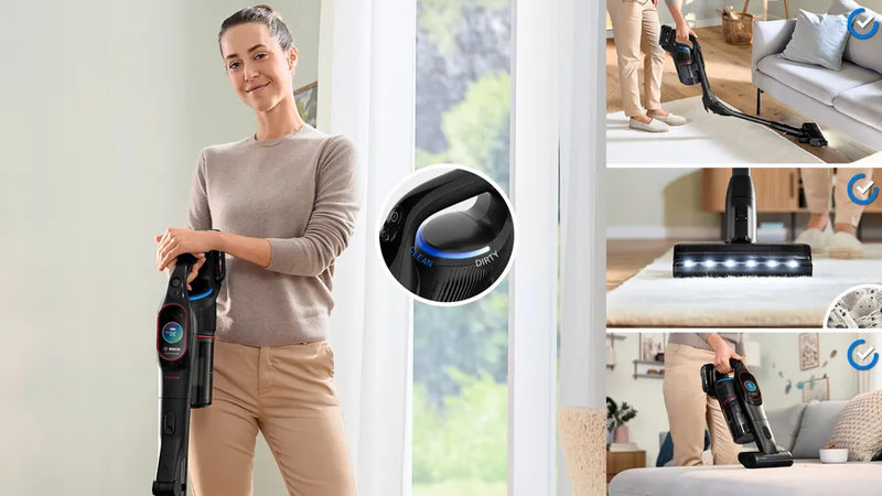 Bosch bcs1051pow stick vacuum 5 ah 100 min 400 ml rechargeable black-null