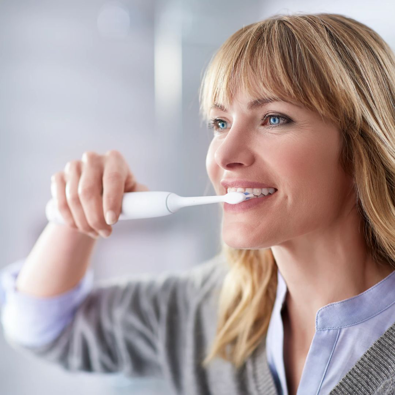 Philips sonicare protectiveclean 4300 επαναφορτιζόμενη ηλεκτρική οδοντόβουρτσα με sonic τεχνολογία, safestart προγραμμα, αισθητήρα πίεσης & διπλό επίπεδο έντασης άσπρο hx6807/24, , medium-null