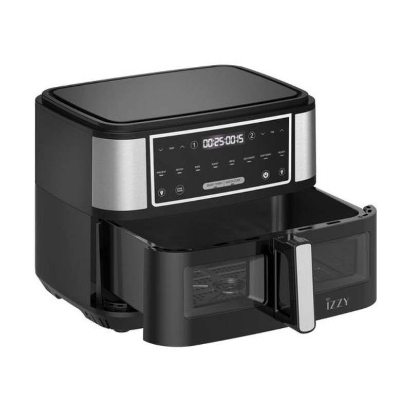 Product image: Izzy Air fryer with clear cook 10l black iz-dualxxl, , medium-null