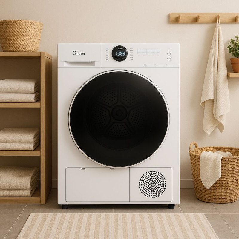 Midea &sigma;&tau;&epsilon;&gamma;&nu;&omega;&tau;ή&rho;&iota;&omicron; &rho;&omicron;ύ&chi;&omega;&nu; 9kg lunar series &mu;&epsilon; &alpha;&nu;&tau;&lambda;ί&alpha; &theta;&epsilon;&rho;&mu;ό&tau;&eta;&tau;&alpha;&sigmaf;, a++, Wi-Fi & healthguard, ά&sigma;&pi;&rho;&omicron; md200h90w/w-cy, , medium-null