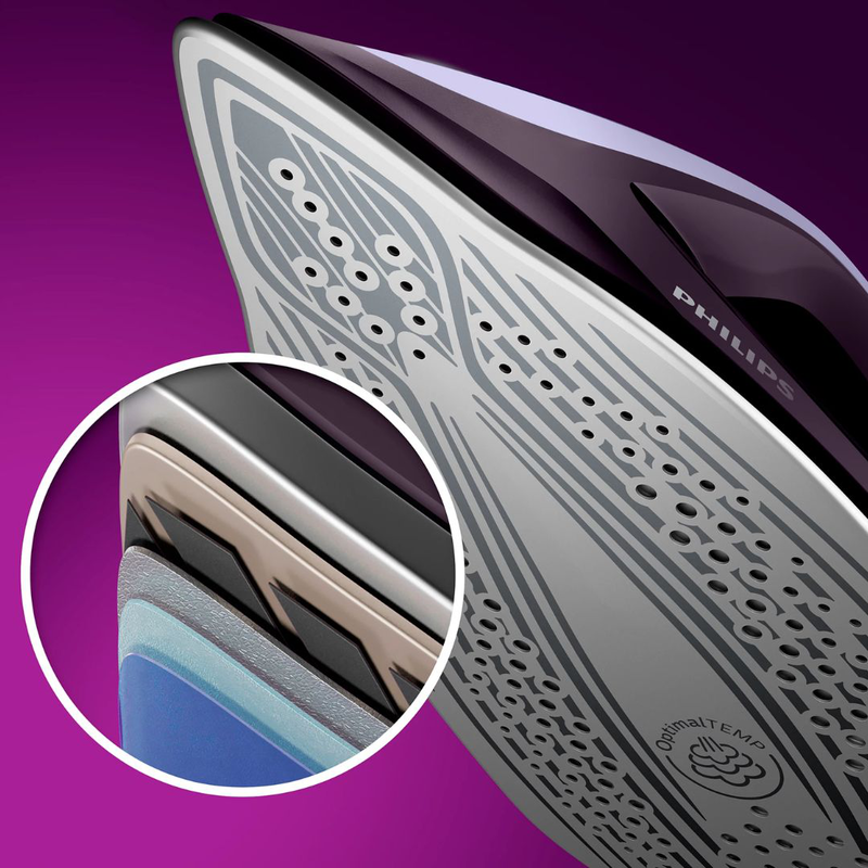 Product image: Philips perfectcare series 7000 σύστημα σιδερώματος 8b 2100w 1.8l με γεννήτρια ατμού & εξαιρετικά ελαφρύ σίδερο χρώμα μώβ psg7050/30, , medium-null