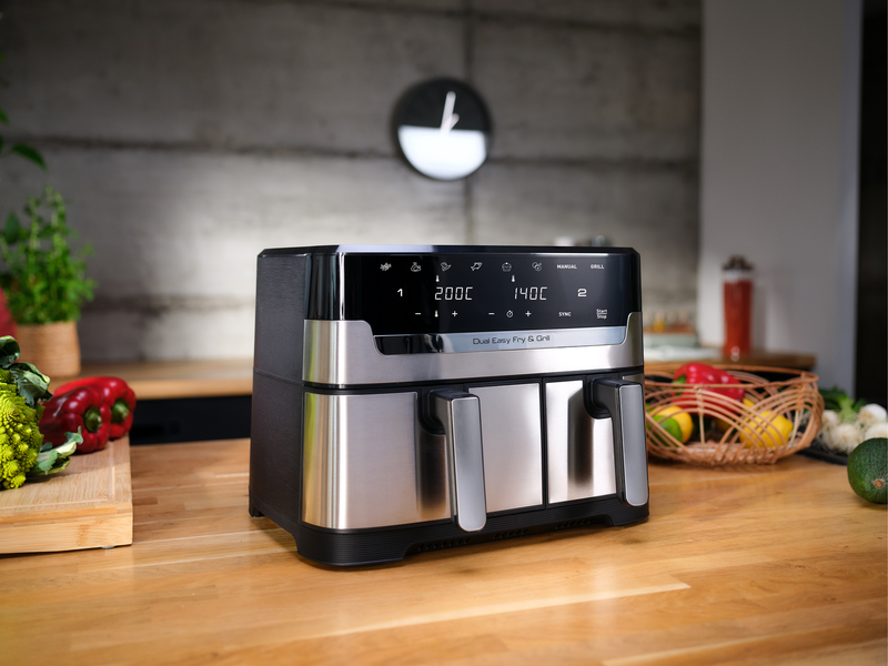 Tefal &phi;&rho;&iota;&tau;έ&zeta;&alpha; &alpha;έ&rho;&omicron;&sigmaf; dual technology 8.3l black easy fry & grill ey905d10-null