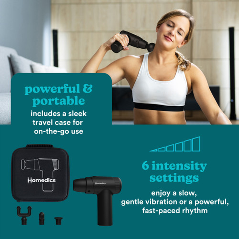 Homedics massage gun mini pgm-45bk, , medium-null