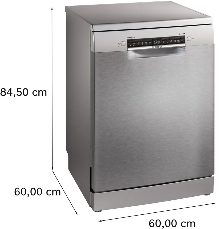 Bosch sms4eci26e series 4 free standing dishwasher 60 cm, inox, 5 years quarantee, , medium-null