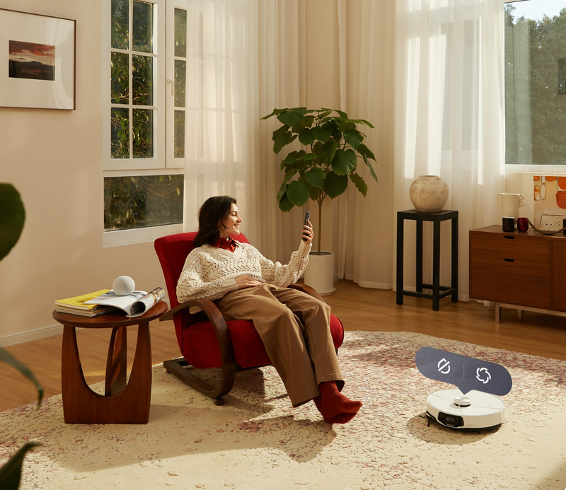 Roborock s8 maxv ultra robot vacuum carpet cleaning Wi-Fi white-null