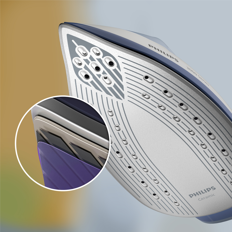 Philips psg3000/20 steam iron 2600w with ceramic soleplate and continuous steam supply 120g/min, , medium-null