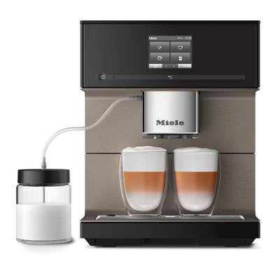 Miele cm 7550 coffeepassion αυτόματη καφετιέρα 1450w 15bar με aromatic system, onetouch για δύο & cappuccinatore obsidian black, , medium