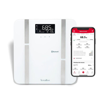 Terraillon bath scale x-line bmi rechargeable, , medium