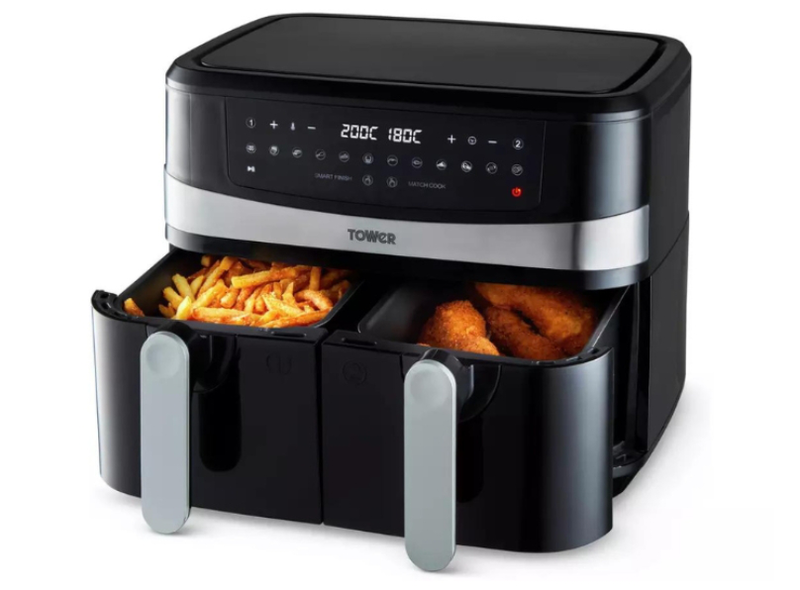 Product image: Tower t17088 voRTX Air fryer 9l dual basket, , medium-null
