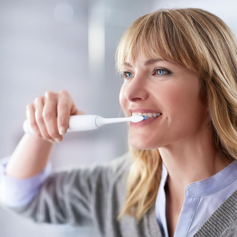 Product image: Philips sonicare protectiveclean 6100 επαναφορτιζόμενη ηλεκτρική οδοντόβουρτσα με τεχνολογία sonic, αισθητήρας πίεσης, τρεις λειτουργίες & έξυπνες υπενθυμίσεις hx6877/29, , medium-null