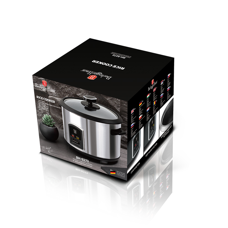 Berlinger haus rice cooker black silver collection bh9273, , medium-null