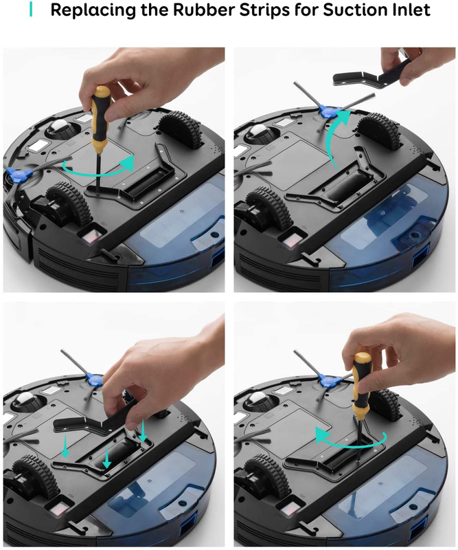 Anker eufy 2x replacement rubber strip for robovac g10 hybrid, , medium-null