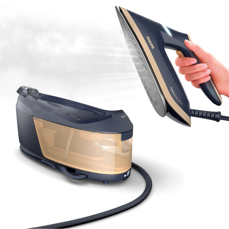 Philips perfectcare series 6000 psg6066/20 steam iron 2400w with steamglide advanced plate and continuous steam supply, , medium-null