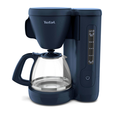 Tefal morning coffee filter 1000w 1.25l blue cm2m1410, , medium