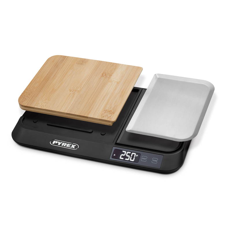 Pyrex sb-760 kitchen scale with cutting board, , medium-null