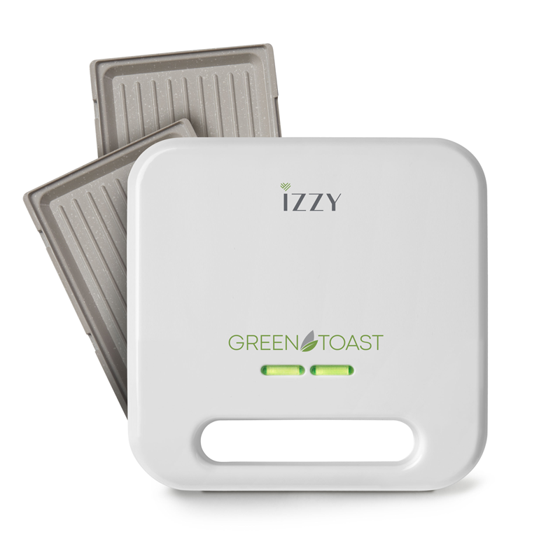Izzy iz-2010 green toast 800w white toaster-null