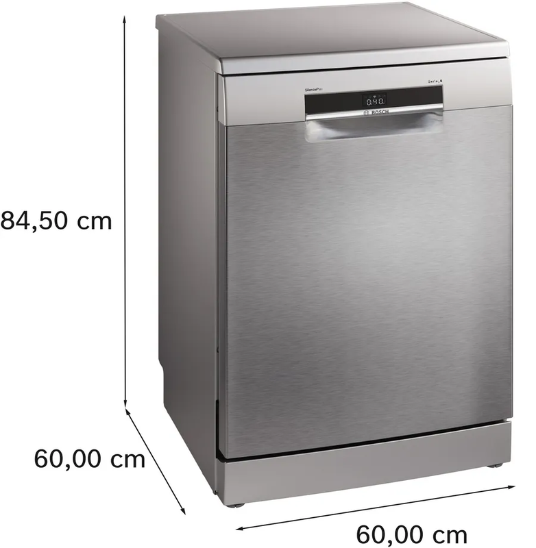 Sms6eci15e bosch series 6 freestanding dishwasher 60 cm brushed steel anti-fingerprint, 5 years guarantee-null