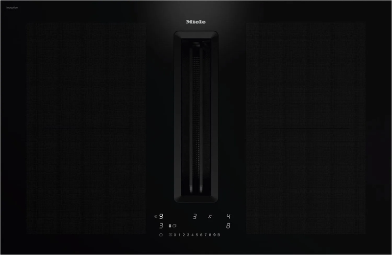 Miele induction hob with integrated vapour extraction  kmda7676 fl-a blackperfection, 12438920, , medium-null