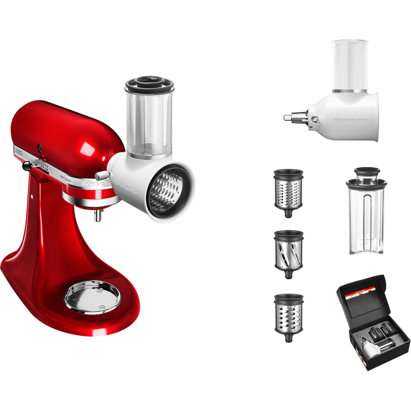 Kitchenaid mixer attachment set 5ksm2fppc grind, slice, shred and strain, , medium-null