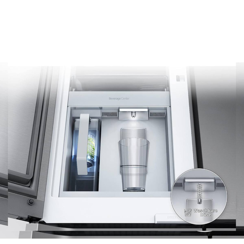 Samsung rf65dg9h0eb1ef 4 door refrigerator black inox-null