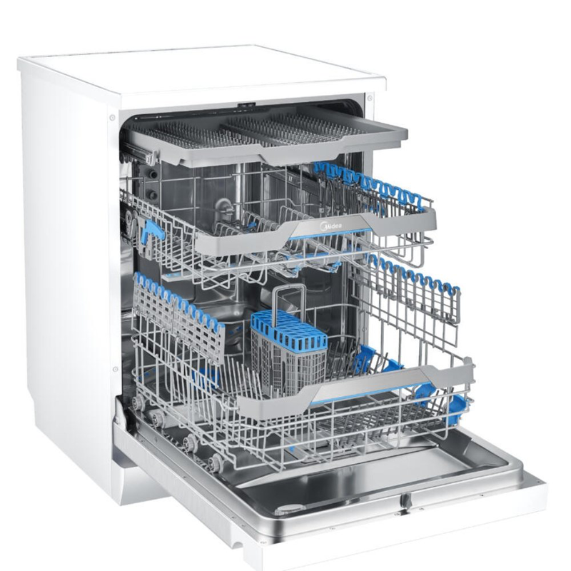 Product image: Midea πλυντήριο πιάτων με 9 προγράμματα και χωρητικότητα 14 σετ ενεργειακής κλάσης d, λευκό mfd60s500, , medium-null