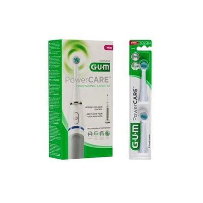 Gum powercare electric toothbrush refills - x2, , medium