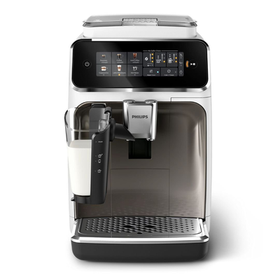 Philips series 3300 πλήρως αυτόματη μηχανή espresso 1500w 15bar με 6 προγράμματα καφέ, ρυθμίσεις άλεσης, coffee choice, lattego & τεχνολογία silentbrew ep3343/90, , medium