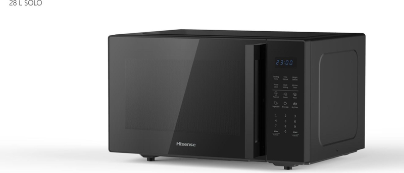 Hisense microwave oven with grill, 29 l, 900 w, touch control, black h29mobs9hguk, , medium-null