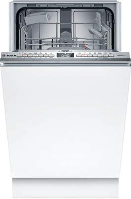 Bosch series 4, fully integrated dishwasher, 45 cm spv4ekx17e, Stainless Steel/ Cleansteel, medium