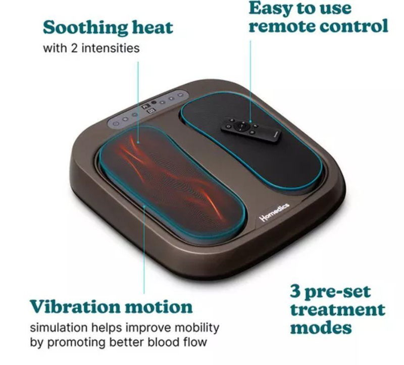 Homedics foot massager heat & motion therapy psl-2000h (foot flow), , medium-null