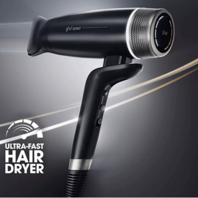 Ghd metallic speed ionic hair dryer black, , medium