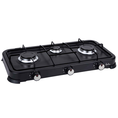 Jata three burner portable gas cooker black jecg2703, , medium