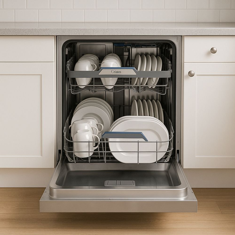 Product image: Midea ημιεντοιχιζόμενο πλυντήριο πιάτων 60cm για 14 σερβίτσια με powerwash, natural dry & Wi-Fi, inox mdwes1433db-w, , medium-null