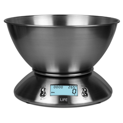 Life 221-0256 stainless steel kitchen scale 1.8l