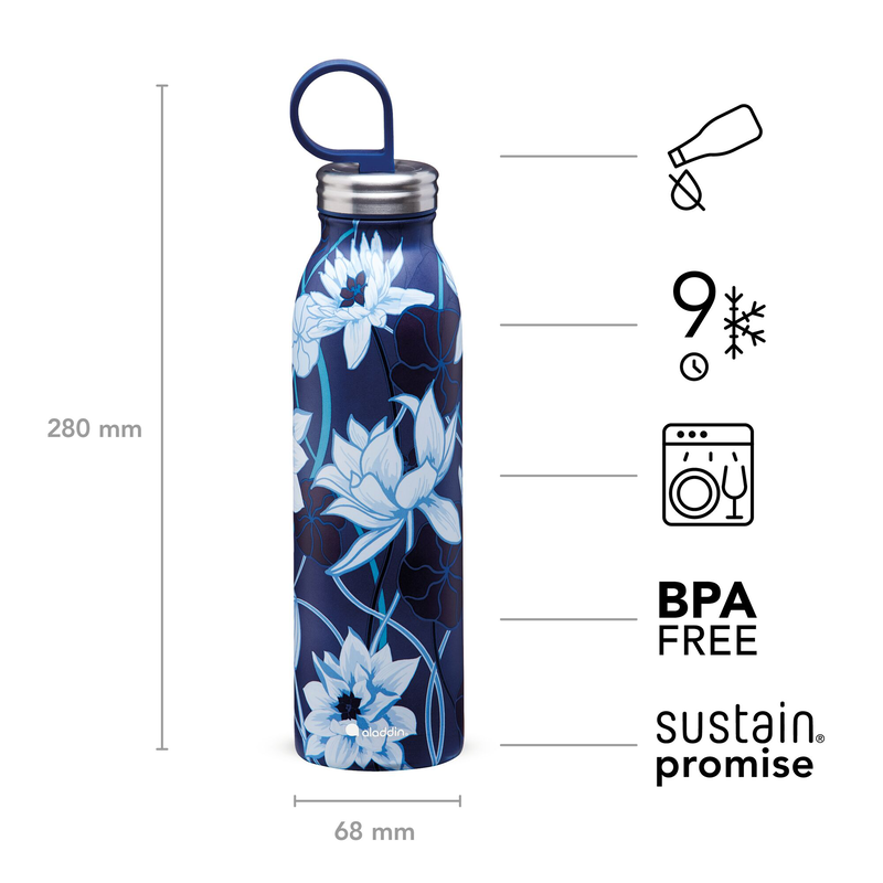 Aladdin naito chill bottle 550ml navy blue, , medium image number null