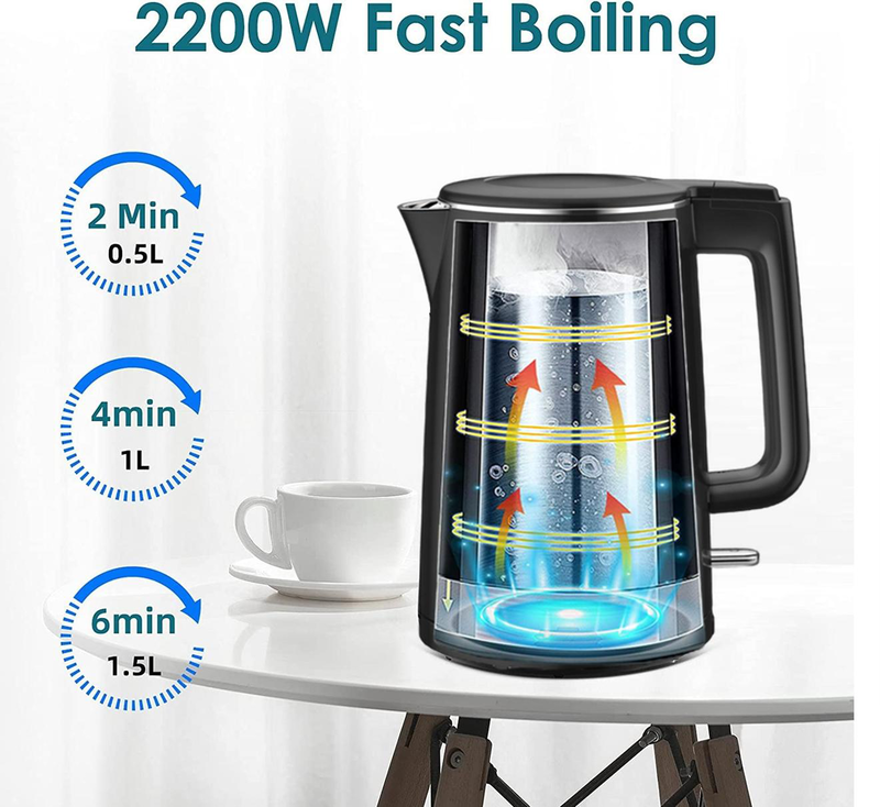Product image: Matestar platinum kettle black 1.5l plm-024bk, , medium-null