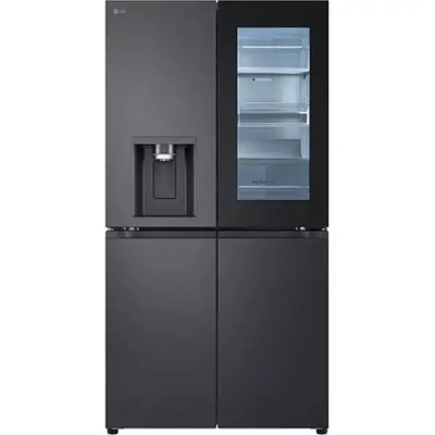 Lg gmg960evee four door refrigerator, Black, medium