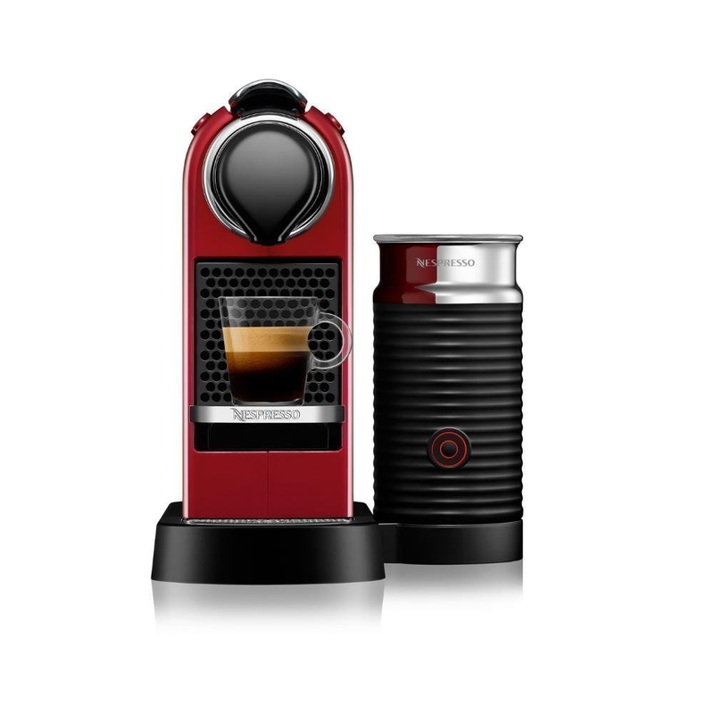 Nespresso citiz & milk espresso machine 1720w pressure 19bar for espresso and lungo cherry red, , medium-null