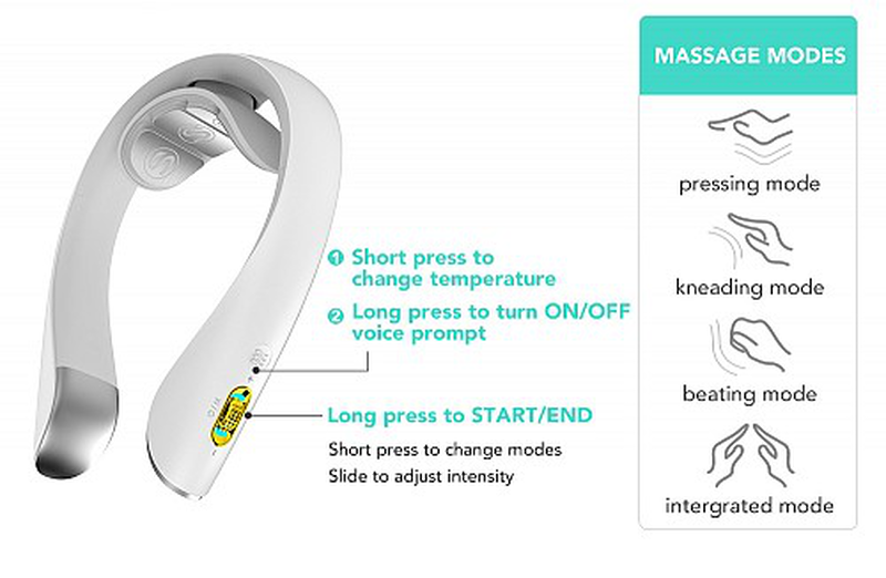 Skg neck massager 4 modes k5 pro, , medium-null